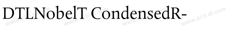 DTLNobelT CondensedR字体转换